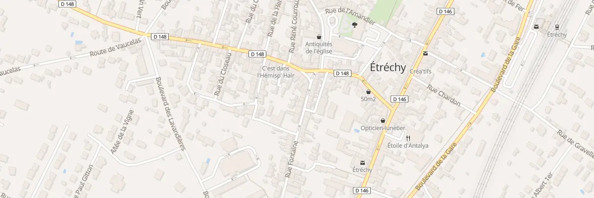Plan du 6 Rue Fontaine à Étréchy