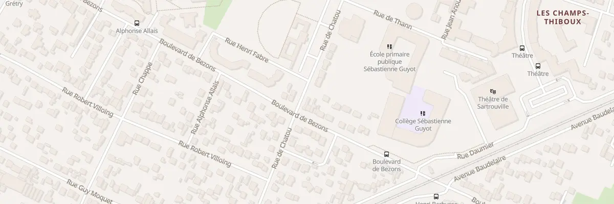 Plan du 30 Rue de Chatou à Sartrouville