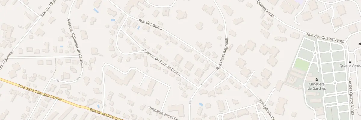 Plan du 31 Rue Henri Regnault à Garches