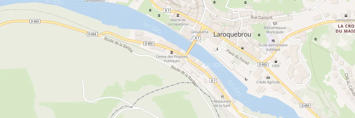 Plan du 2 Rue Gilles de Montal à Laroquebrou