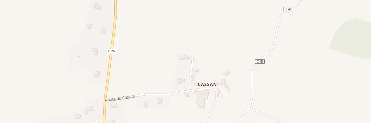 Plan du 5235 Cassan à Privezac