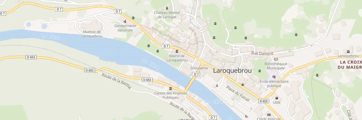 Plan du 5026 Rue Sabathier à Laroquebrou