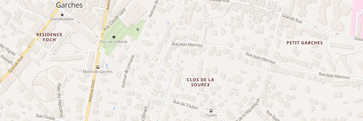 Plan du 93 Rue Jean Mermoz à Garches