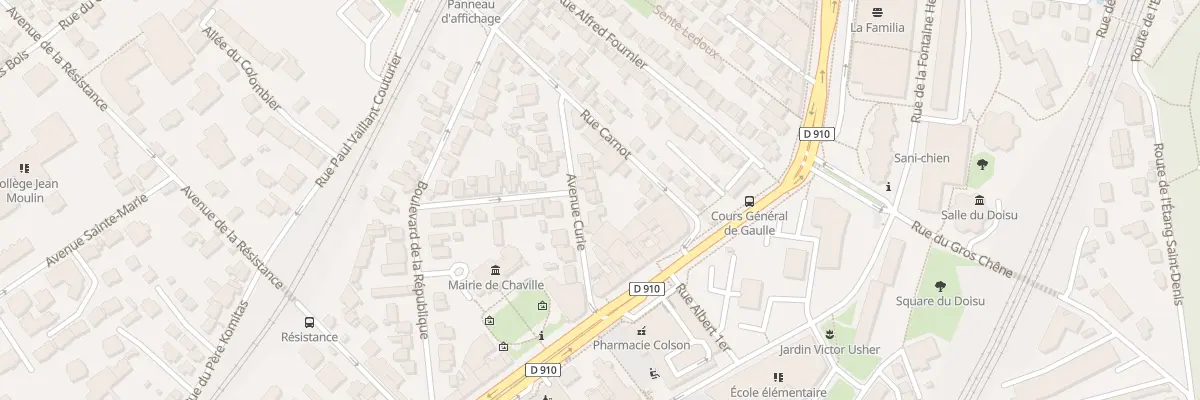 Plan du 8 Av Curie à Chaville