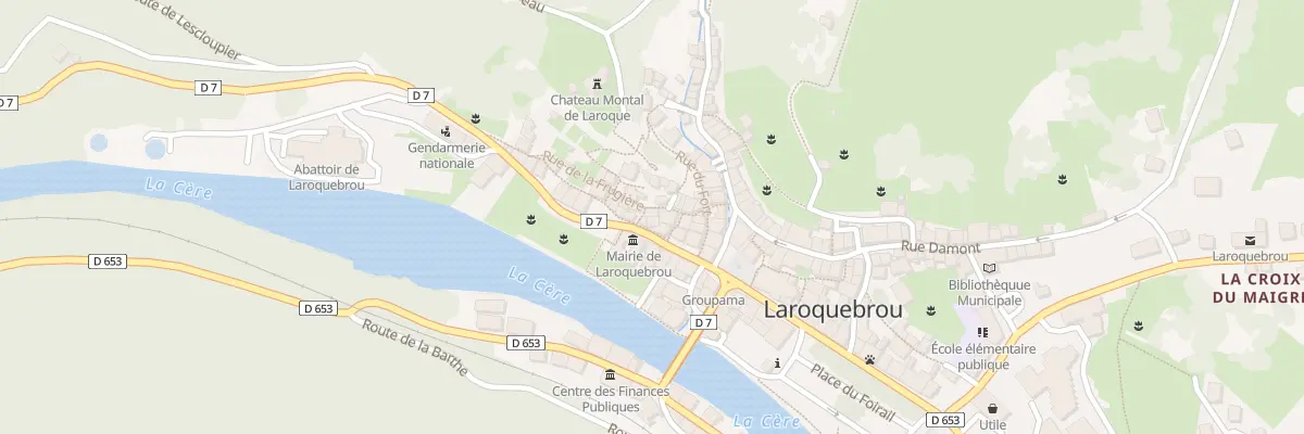 Plan du 5043 Rue Jean Baptiste Brieude à Laroquebrou