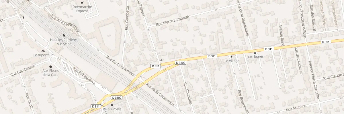 Plan du 15B Bd Jean Jaurès à Houilles