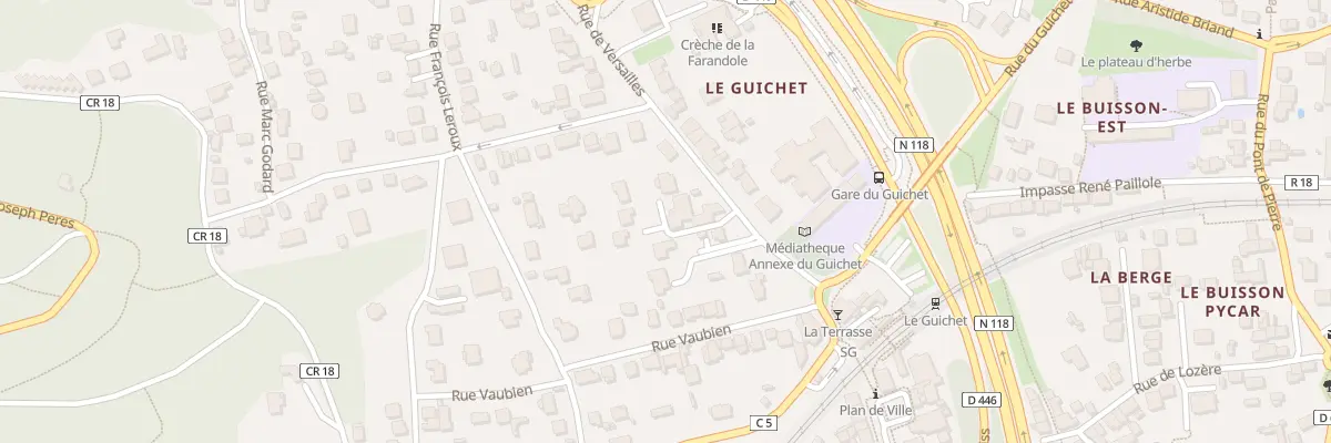 Plan du 9 Rue de Versailles à Orsay