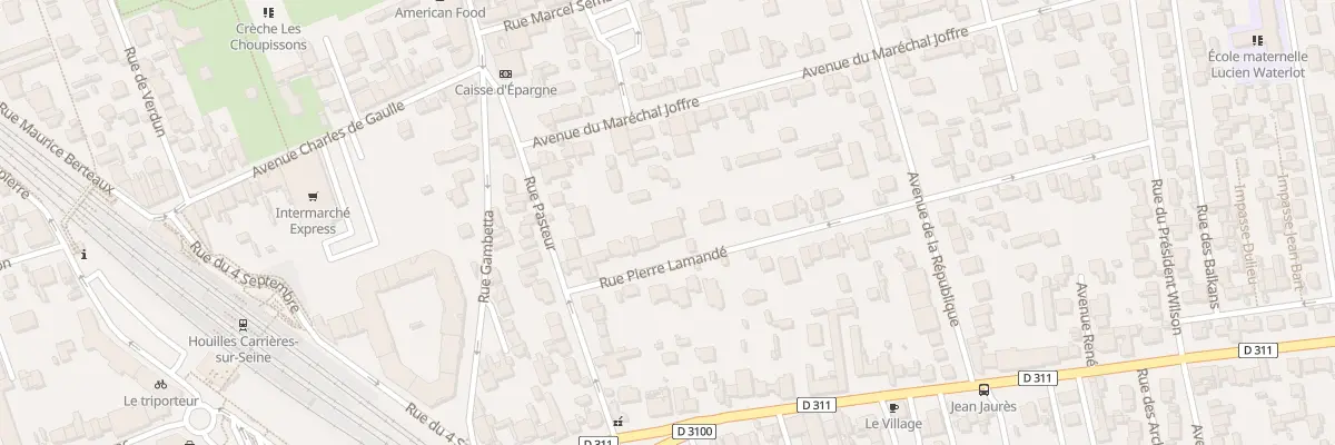 Plan du 9 Rue Pierre Lamandé à Houilles