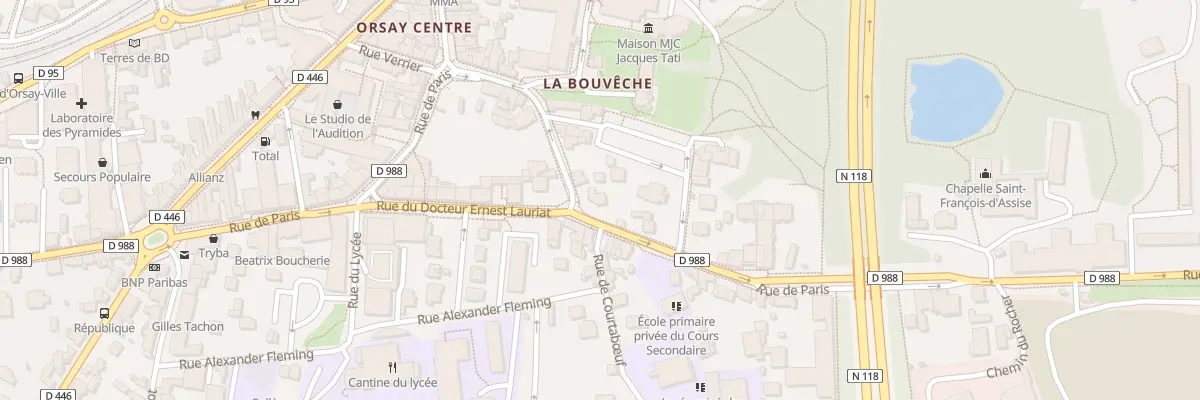 Plan du 79 Rue de Paris à Orsay