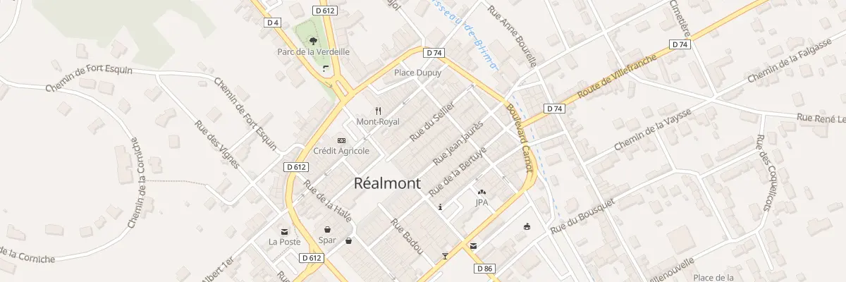 Plan du 10 Rue du Sellier à Réalmont