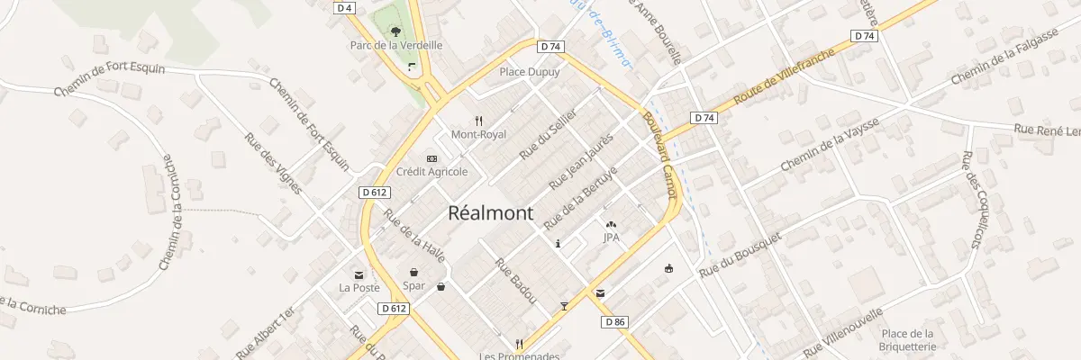 Plan du 13 Rue Jean Jaurès à Réalmont