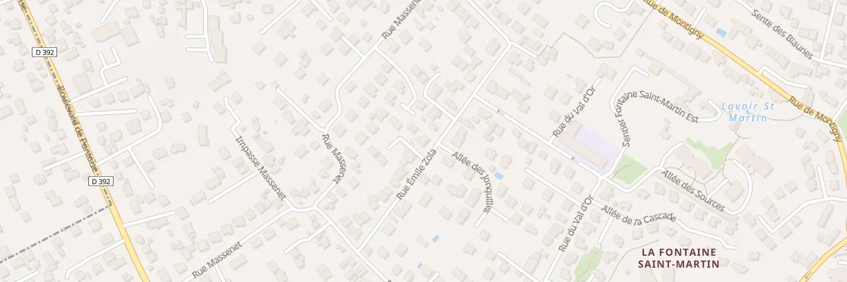 Plan du 25 Rue Emile Zola à Cormeilles-en-Parisis