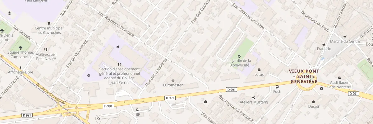 Plan du 58 Rue Raymond Poincaré à Nanterre