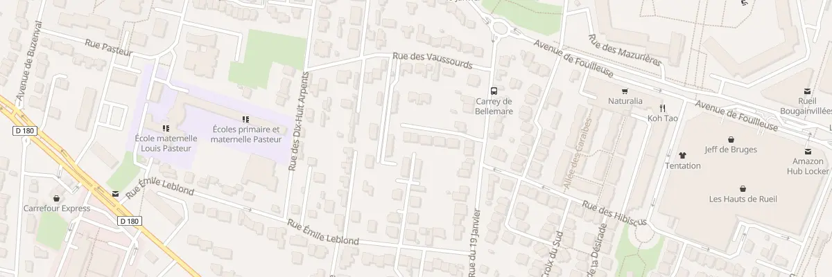 Plan du 22T Rue du Dix Neuf Janvier à Rueil-Malmaison