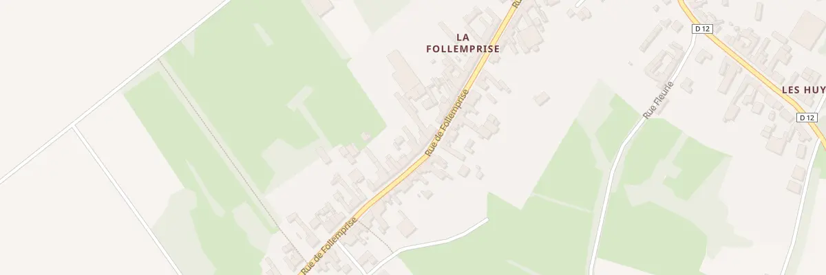 Plan du 406 Rue de Follemprise à Vignacourt