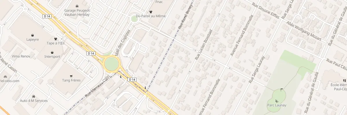 Plan du 10 Rue René Benay à Montigny-lès-Cormeilles