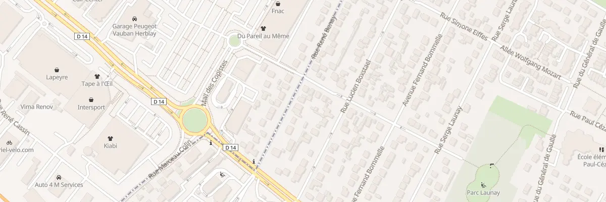 Plan du 12 Rue René Benay à Montigny-lès-Cormeilles