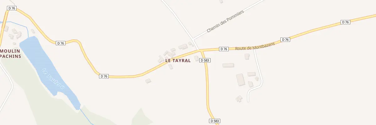 Plan du 5110A Le Tayral à Peyrusse-le-Roc