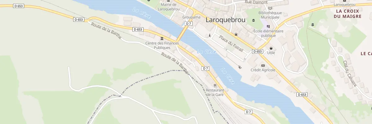 Plan du 5236 Rue de Toulouse à Laroquebrou