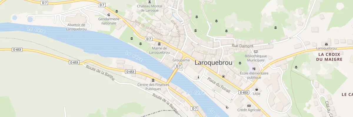 Plan du 5023 Pl Sabathier à Laroquebrou