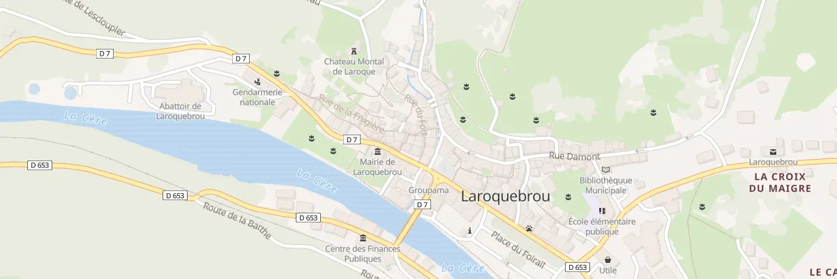 Plan du 5061 Rue des Tanneurs à Laroquebrou