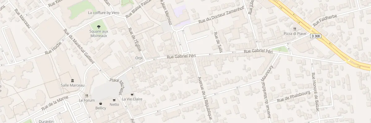 Plan du 34 Rue Gabriel Péri à Houilles