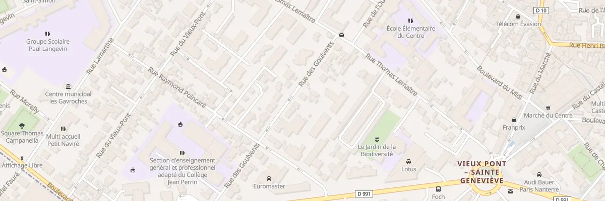 Plan du 9 Rue des Goulvents à Nanterre