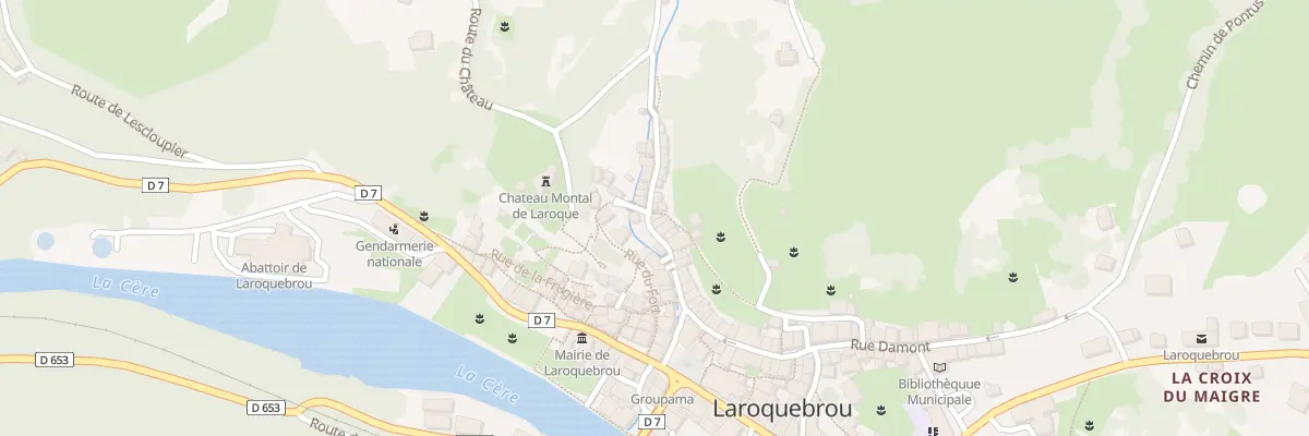 Plan du 5104 Rue Negrerieu à Laroquebrou