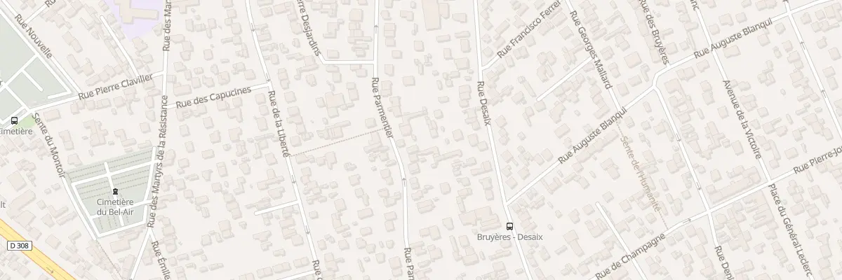 Plan du 96 Rue Parmentier à Houilles