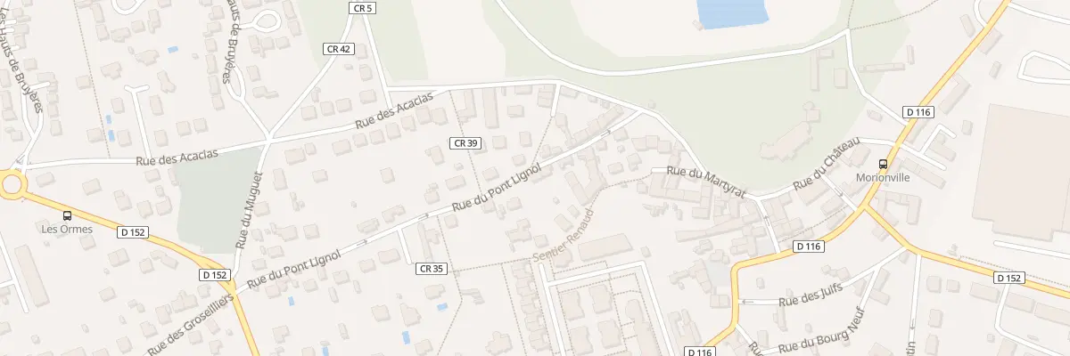 Plan du 7 Rue du Pont Lignol à Bruyères-le-Châtel