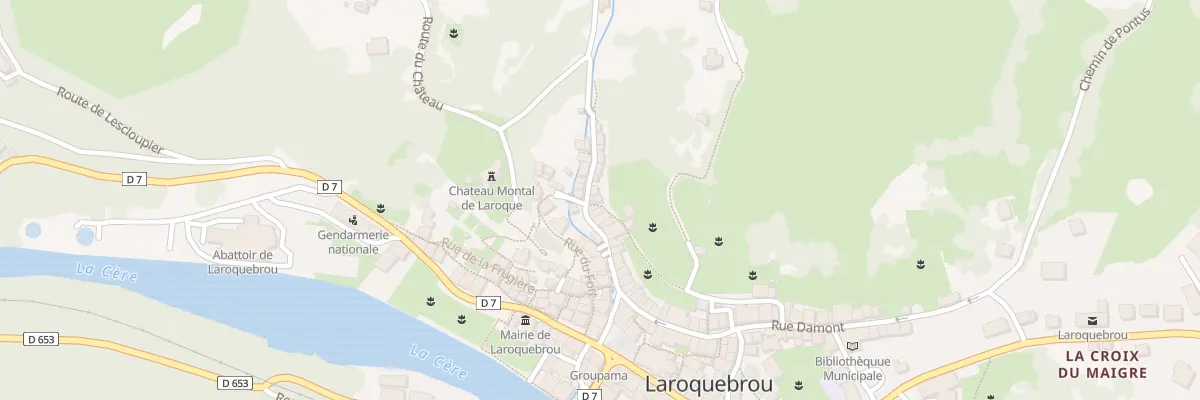 Plan du 5103 Rue Negrerieu à Laroquebrou