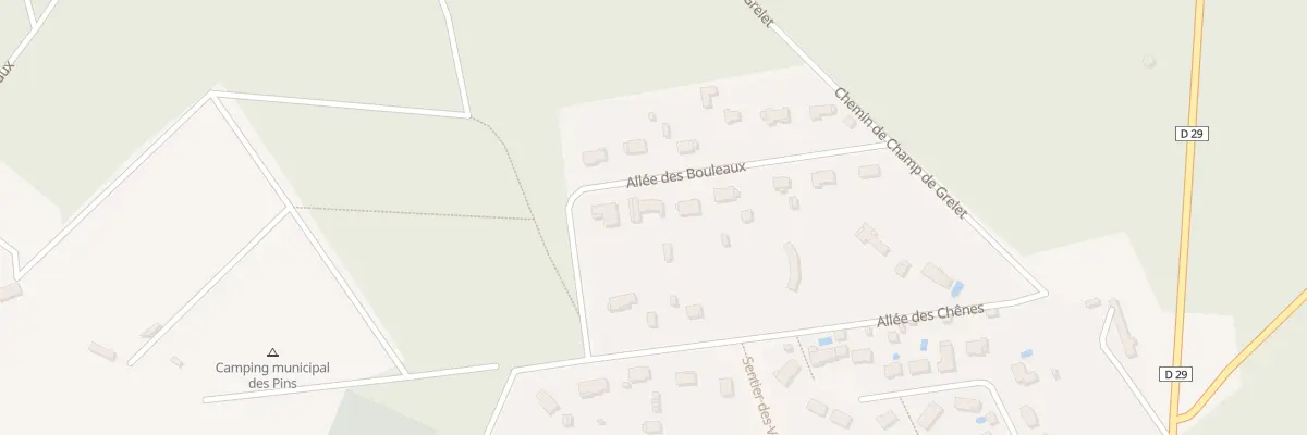 Plan du 4 All des Bouleaux à Nançay