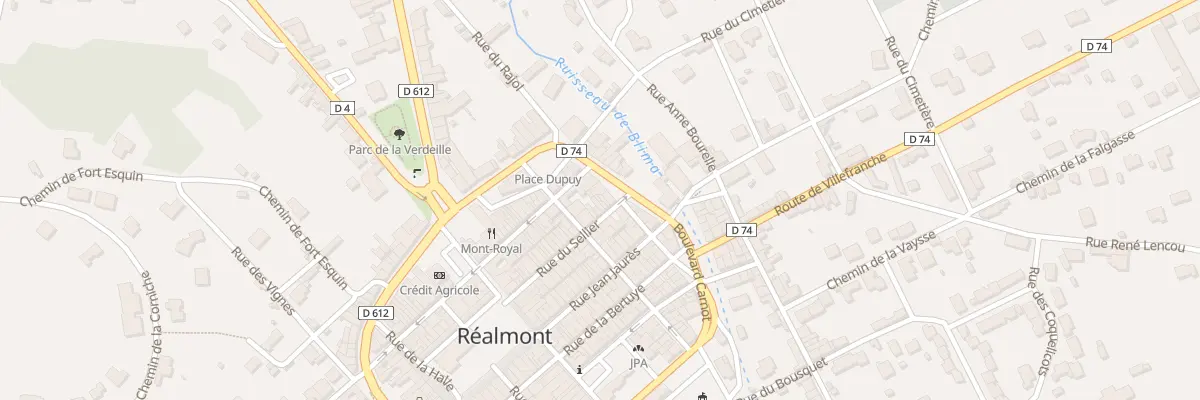 Plan du 37 Rue du Sellier à Réalmont