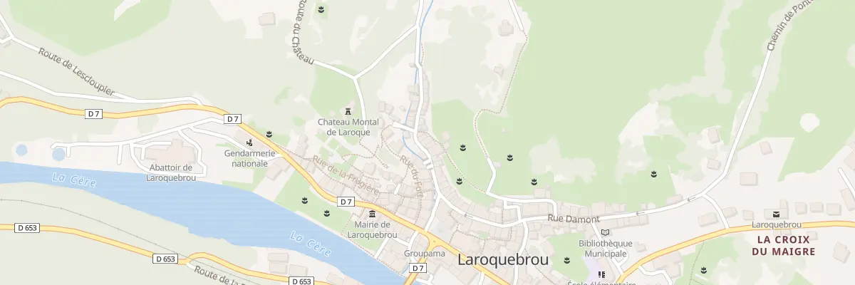Plan du 5106 Rue Negrerieu à Laroquebrou