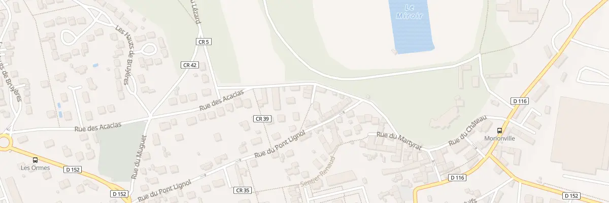 Plan du 9 Sen du Pont Lignol à Bruyères-le-Châtel