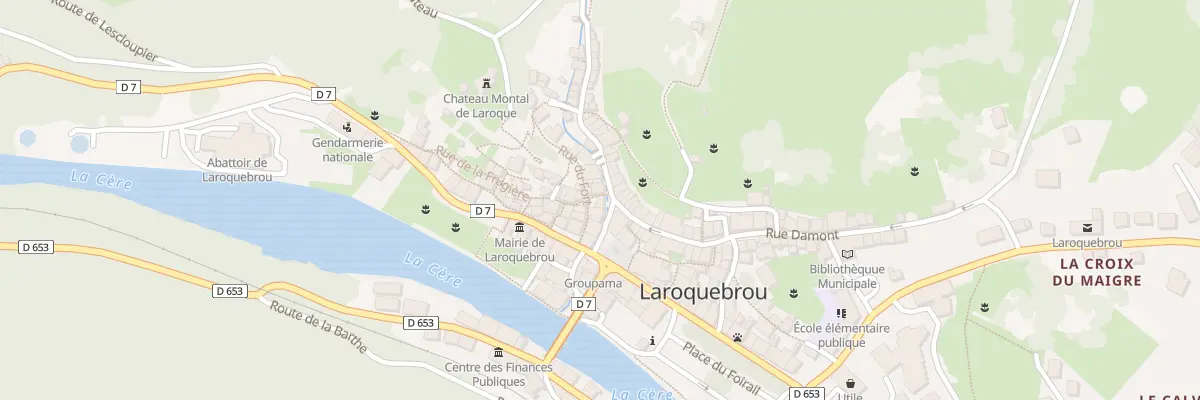 Plan du 5037 Rue de la Barriere à Laroquebrou