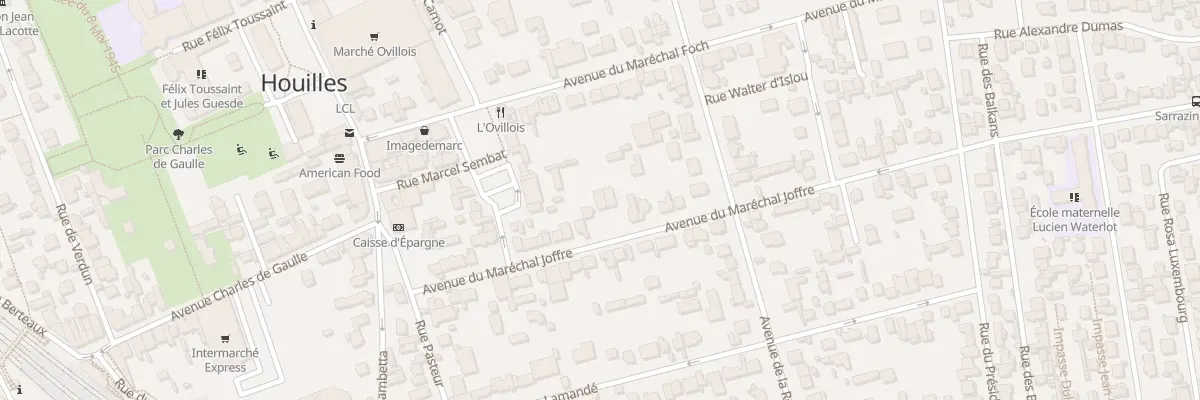 Plan du 15 Av du Mal Joffre à Houilles