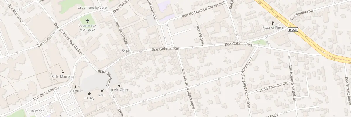 Plan du 6B Av de la République à Houilles