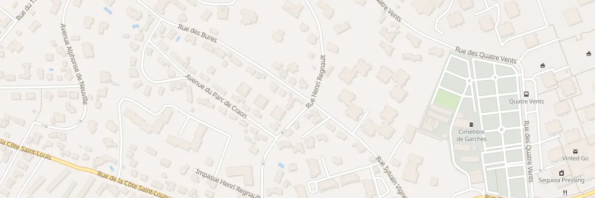 Plan du 1 Rue des Bures à Garches