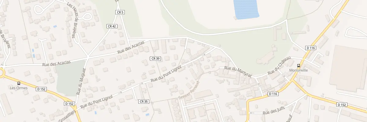 Plan du 8 Sen du Pont Lignol à Bruyères-le-Châtel