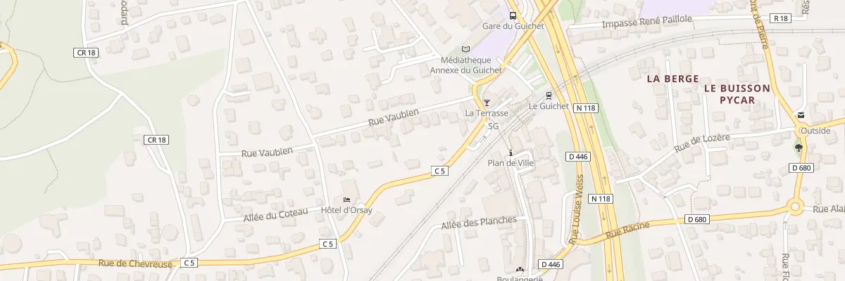 Plan du 9 Rue Vaubien à Orsay