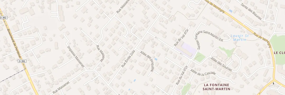Plan du 20 Rue Emile Zola à Cormeilles-en-Parisis