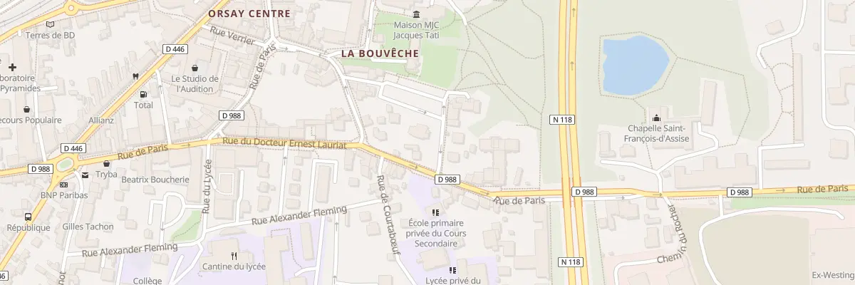 Plan du 83B Rue de Paris à Orsay