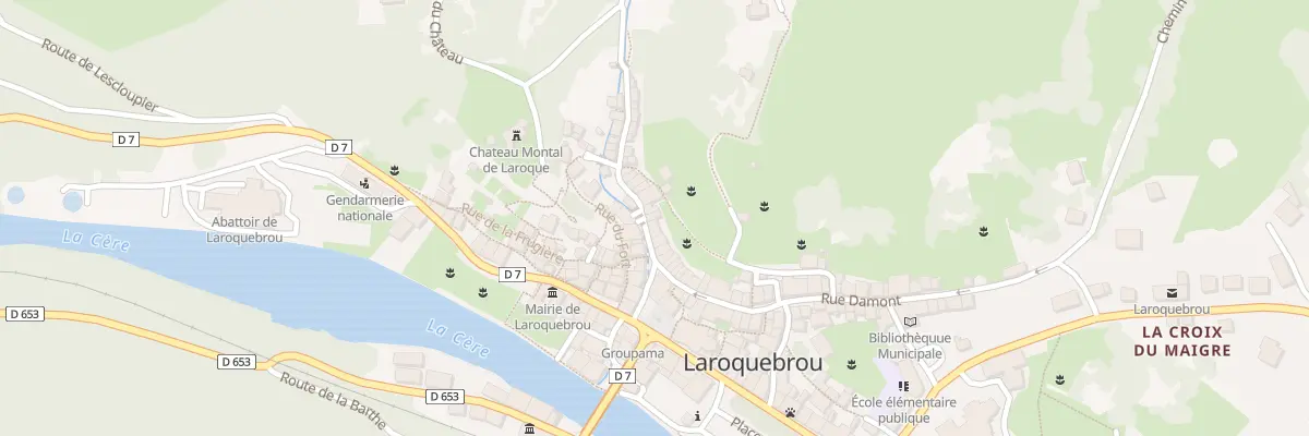 Plan du 5112 Rue Negrerieu à Laroquebrou