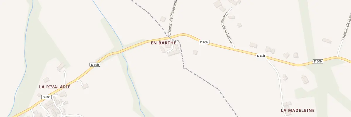 Plan du 2 En Barthe à Sorèze