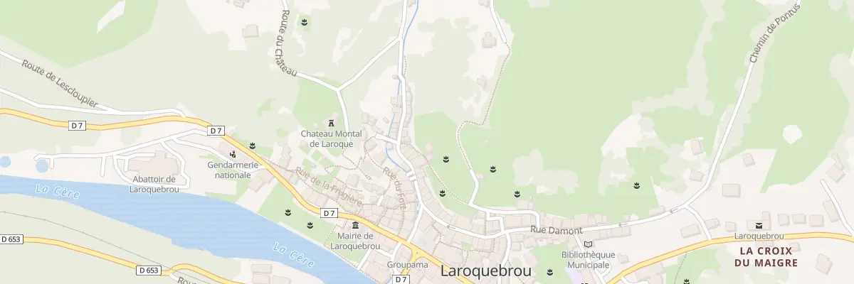 Plan du 5110 Rue Negrerieu à Laroquebrou