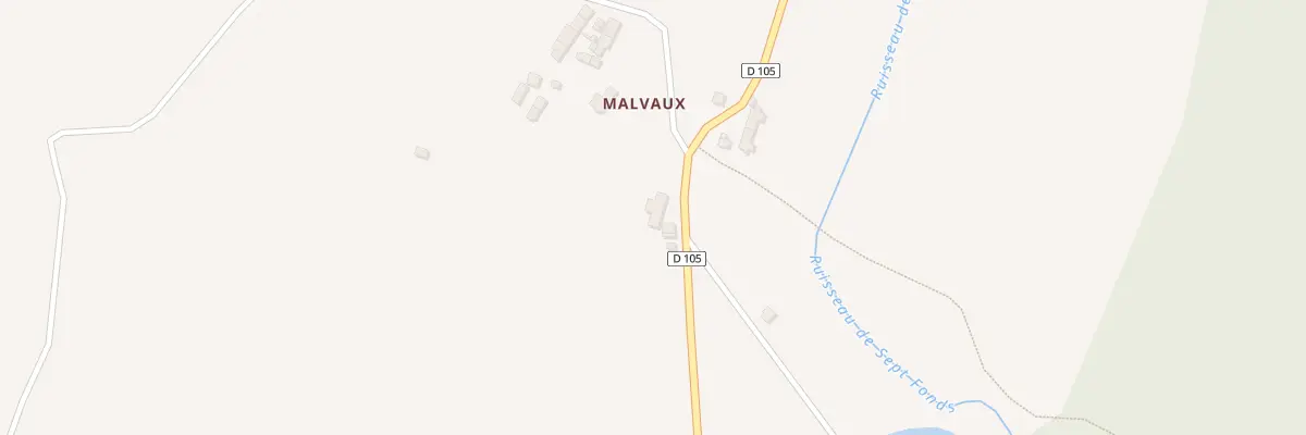 Plan du 2 Malvaux à Châteaumeillant