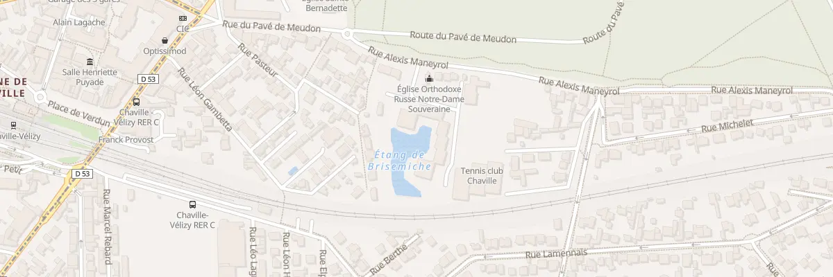 Plan du 20 Rue Alexis Maneyrol à Chaville