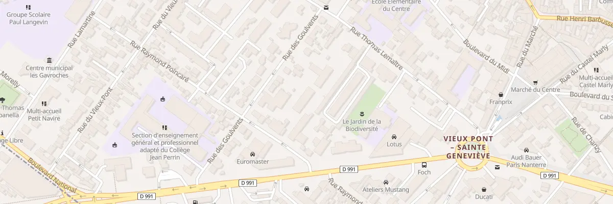 Plan du 52 Rue Raymond Poincaré à Nanterre