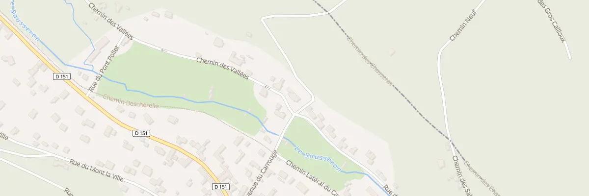 Plan du 2 Che des Vallées à Valmondois